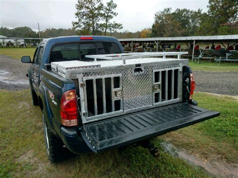 Owens Hunter Aluminum Triple Dog Box for Three Dogs in Truck Bed AdeoPets