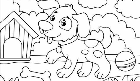 Dog Coloring Pages for Kids. Print Them Online for Free!