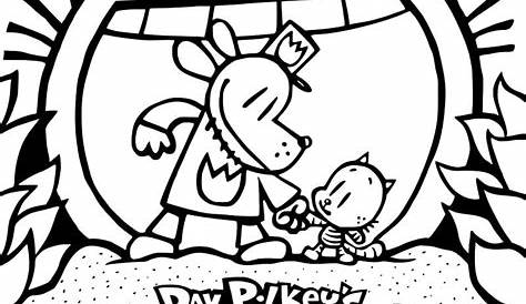Dog Man Cartoon Pages Coloring Pages