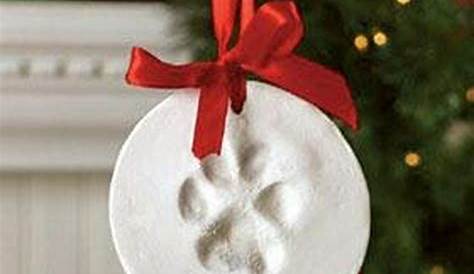 Pet Ornament Dog Ornament Paw Print Ornament Personalized | Etsy