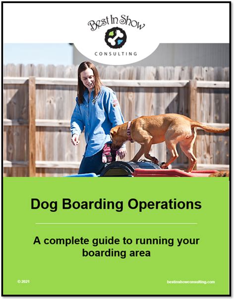 dog boarding business policies & procedures