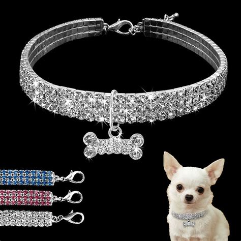 dog collar with crystal