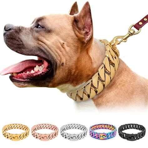 Dog Collar With Partial Chain