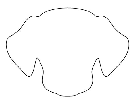 Dog Face Template Printable