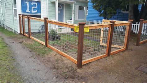 Dog Fence With Hog Wire