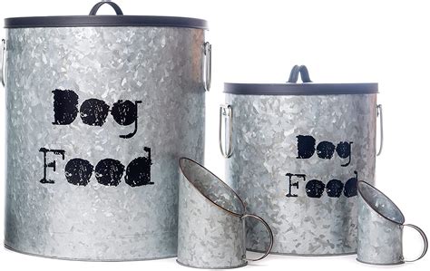 dog food canisters stainless steel
