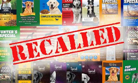 dog food recall 2021 list