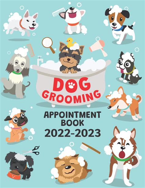 dog grooming appointment book 2022