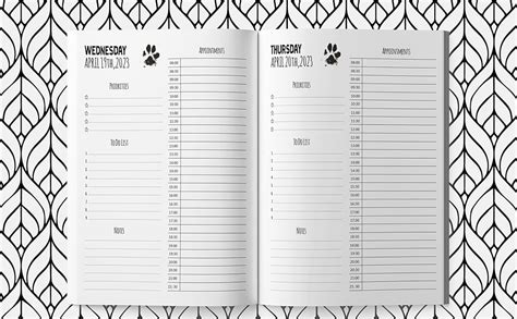 dog grooming appointment book 2023