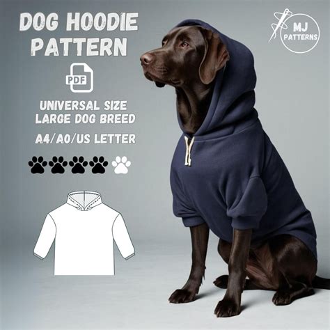 Dog Hoodie Sewing Pattern Printable