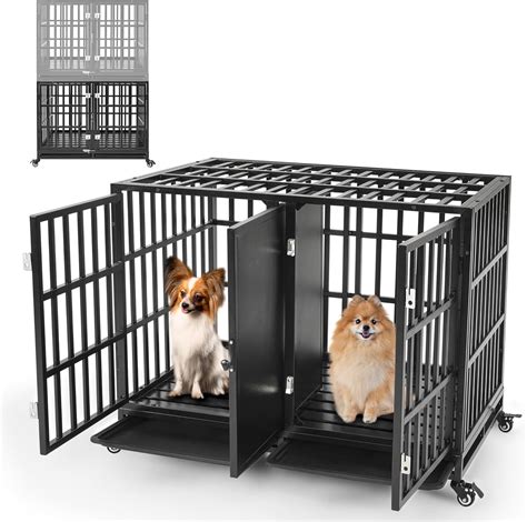 Dog In Small Cage