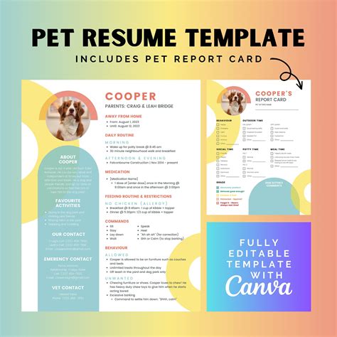 Dog Job Application Template