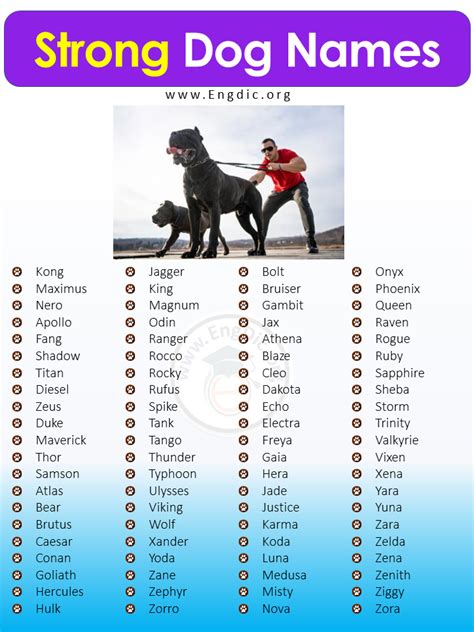 dog names for tough dogs