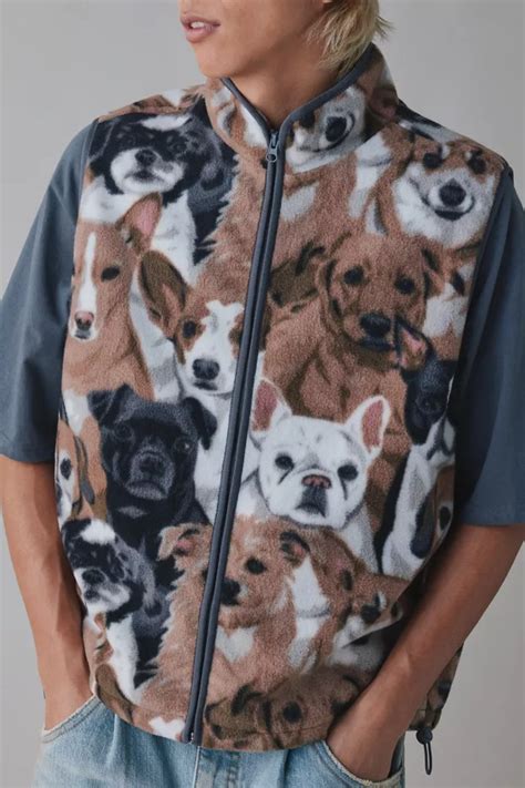 Dog Pattern Fleece Material