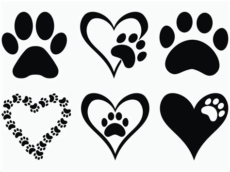 dog paw prints svg free