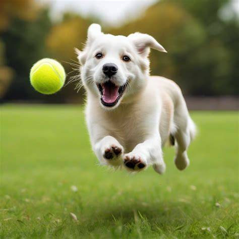 Dog Playing Fetch