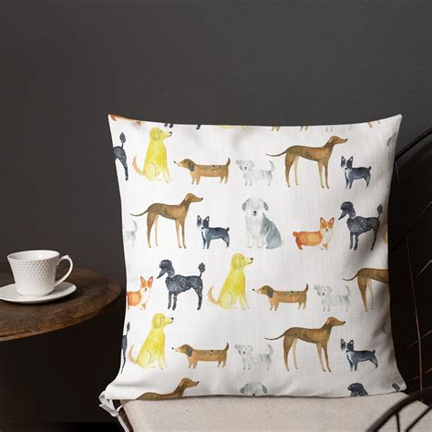 Dog Print Throw Pillows