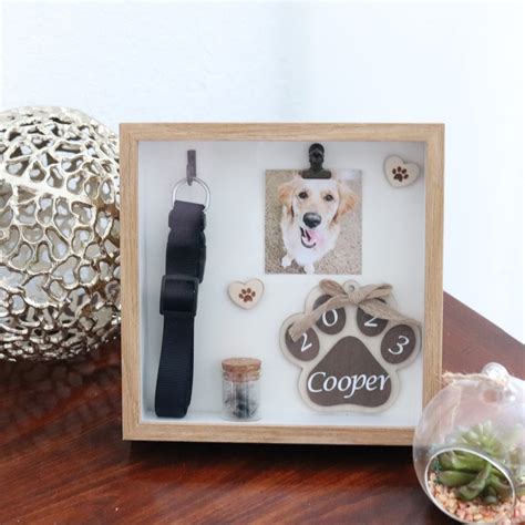 Dog Shadow Box Etsy