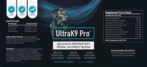 dog supplements ultrak9 50% off