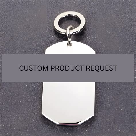 Dog Tag Keychain