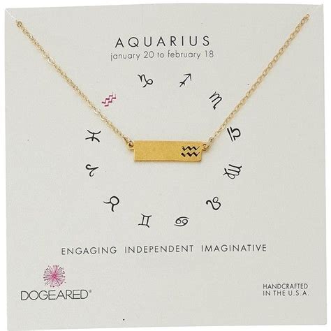 Dogeared Necklaces Aquarius