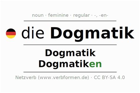 dogmatic as a noun