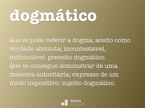 dogmatico significado