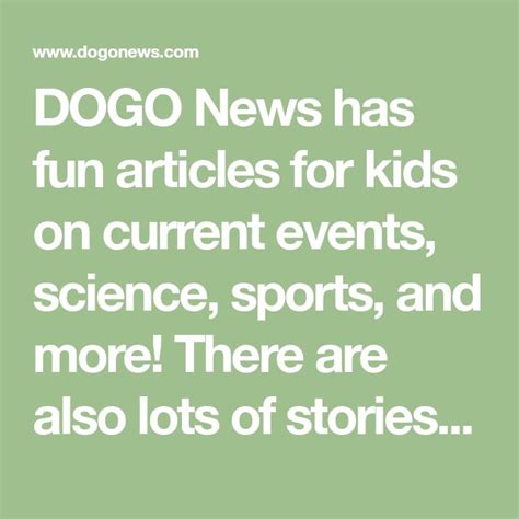 dogo kids news articles