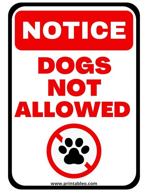 Dogs Not Allowed At Large