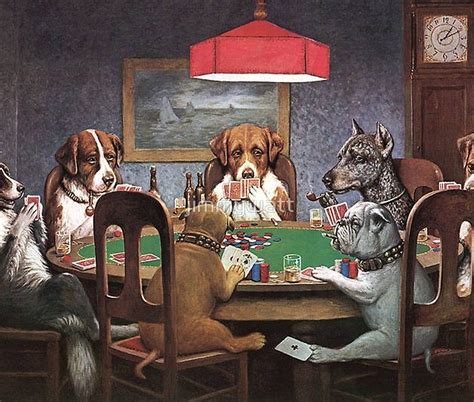 dogs playing poker famous painting