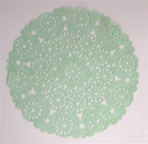 Doilies Mint Green Paper
