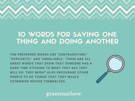 doing different words