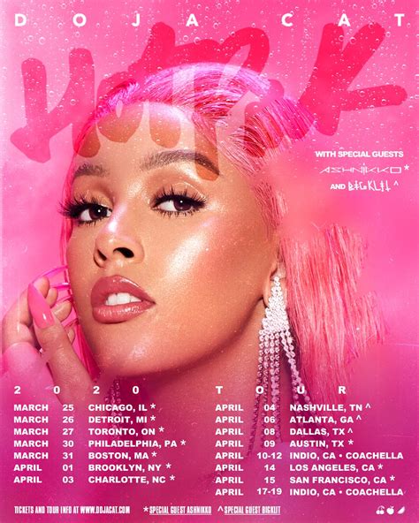 doja cat announces tour tickets and prices