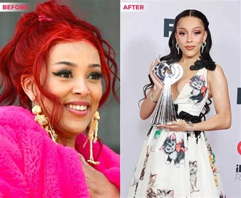 doja cat before and after pictures