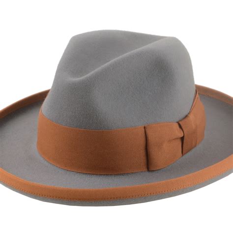 Custom Fedora Hut in grau adVintage Hats