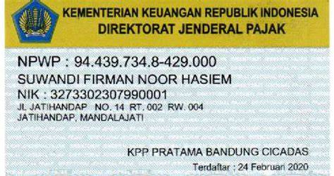 Dokumen NPWP