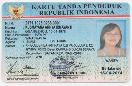 dokumen pendukung kartu identitas b2 indonesia