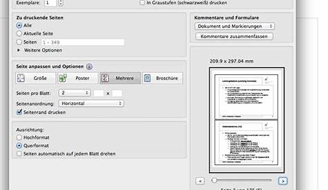 Zusammenfassen und Drucken mehrerer Dokumente (Windows)