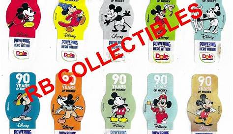 Dole Banana Mickey Mouse Stickers Disney Snacks Whip Sticker Magic Sockets