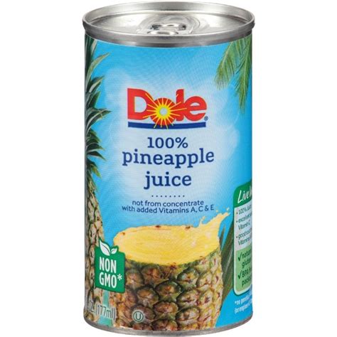Dole Pineapple Juice Mixed Drinks