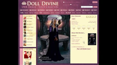 Doll Divine Website Homepage