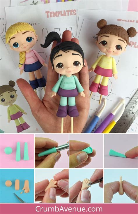 Doll Fondant Template Printable