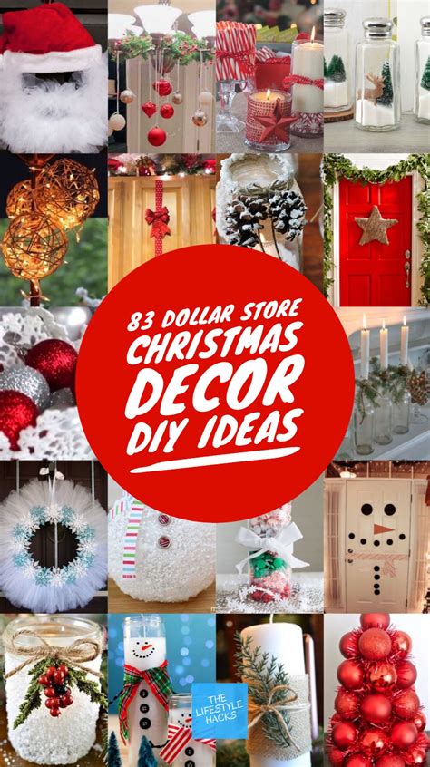 55+ DIY Dollar Store Christmas Decorations [DIY Tutorials + Videos]