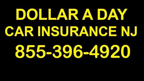 dollar a day car insurance nj phone number