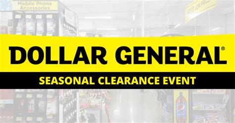 Dollar General Fall Clearance