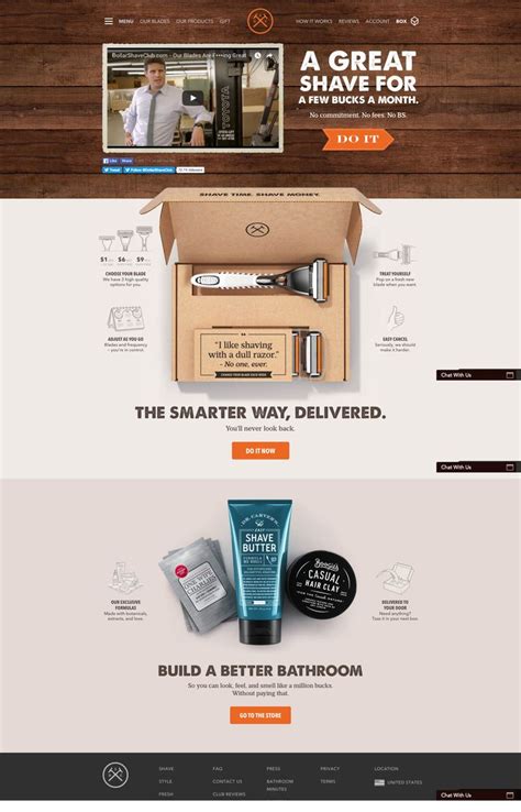 dollar shave club home page