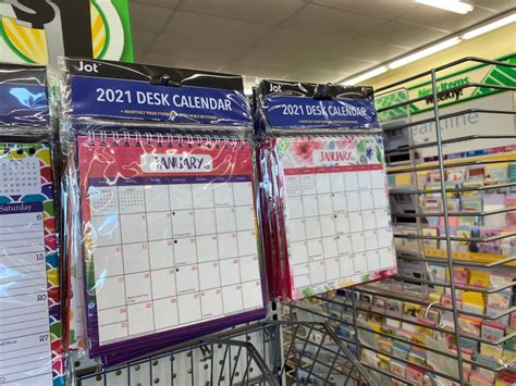 dollar tree desk calendar 2021