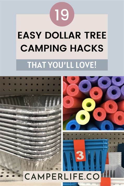 Dollar Tree Hacks For Camping