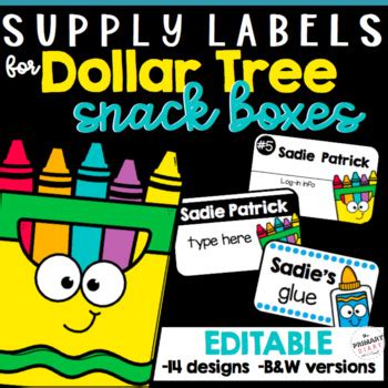 Dollar Tree Printable Labels