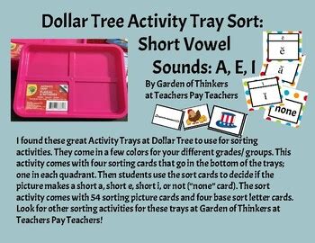 Dollar Tree Sorting Tray
